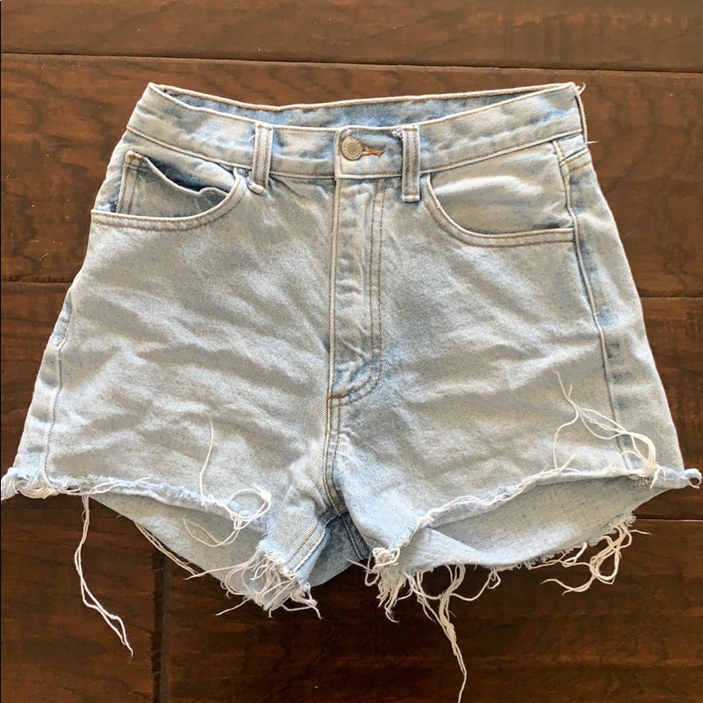 BRANDY MELVILLE distressed denim shorts